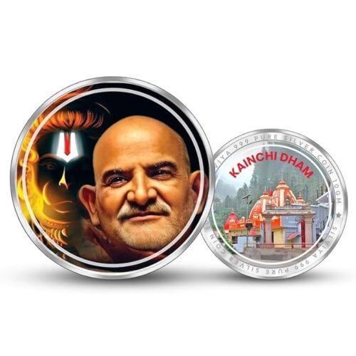 Hallmarked Neem Karoli Baba 999 Pure Silver Coin